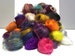 Needle Felting Fiber, roving, Wool Fun Pack, Wool Craft Kit, 2 oz, Deluxe remnant grab bag, multi-color mini batts, mini roving 