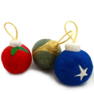Needle Felted catnip toy, DIY, Christmas tree ornament Tutorial, Pattern, Instructions with pictures, felting tutorial