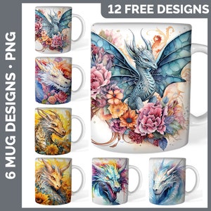 120 Watercolor Mug Wrap PNG Best Sellers Sublimation Designs Mega Bundle Style Set 2 of 3 Sunflower Coffee Cup HUGE Bundle Download image 8