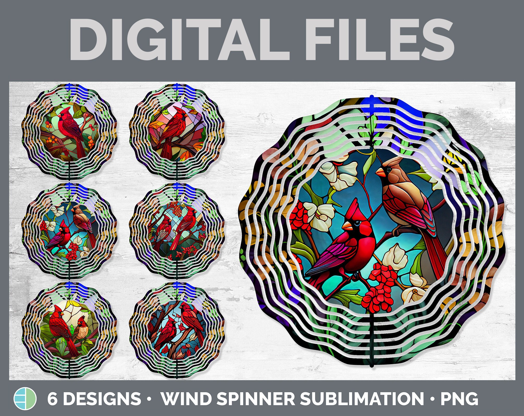 Stained Glass Spinners 2