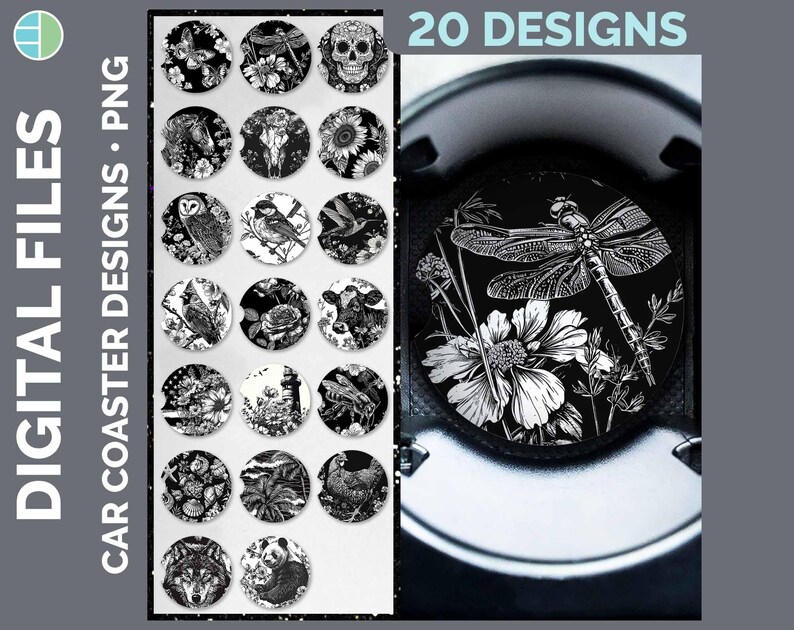 Car Coasters Bundle Google Drive Sublimation Designs | Coaster PNG Download image 10