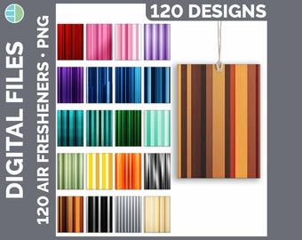 120 Stripe Air Freshener PNG Sublimation Designs Mega Bundle | | Pink • Red • Orange • Yellow • Blue • Green • Purple • Black • Brown