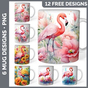 120 Watercolor Mug Wrap PNG Best Sellers Sublimation Designs Mega Bundle Style Set 2 of 3 Sunflower Coffee Cup HUGE Bundle Download image 6