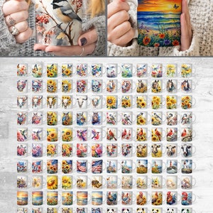 120 aquarelle Mug Wrap PNG Best Sellers Sublimation Designs Mega Bundle Ensemble de styles 1 sur 3 Tasse à café Tournesol ÉNORME Bundle Télécharger image 2