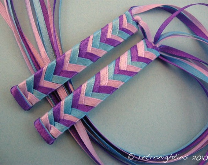 Ballet Dancer Braided Ribbon Barrettes Etsy