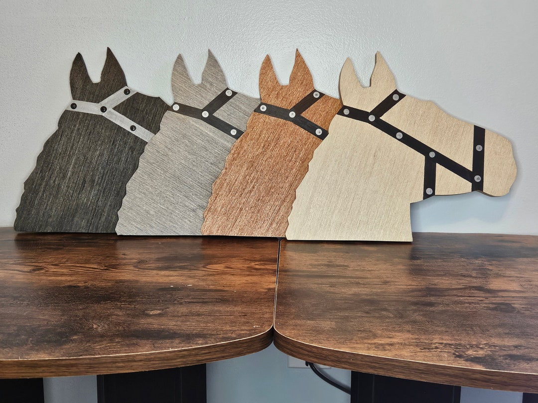 Wooden Horse Head Lawn/home Decor 12 Inch - Etsy