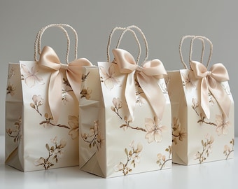 Sac cadeau fleurs avec ruban,Sacs cadeau de remerciement,Sacs de bienvenue,Sacs cadeau de mariage,Sac cadeau cadeaux pour mariage,Sac cadeau bijoux,Sac à main de fête