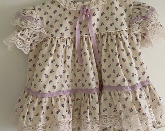 90’s Vintage Floral Baby Dress