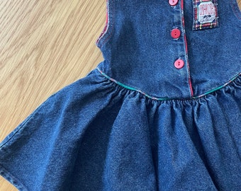 Vintage 90er Jahre OshKosh Denim Babykleid