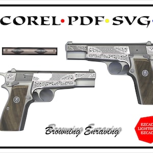 Browning Engraving Browning Laser File Download Now Corel- Dxf-Ai - Svg - Cdr Fiber Laser Design Ezcad2 Light Burn Custom Firearm Engraving