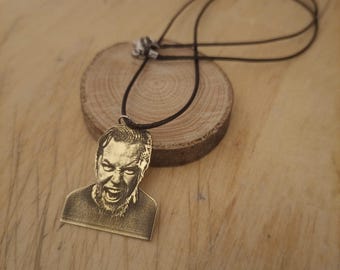 James Hetfield  Yellow Brass Metal Necklace Special Design Metallica