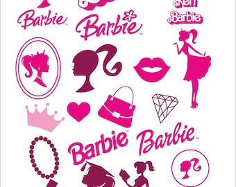 Barbie SVG Bundle Barbie Logo PNG Barbie Designdateien Cricut & Silhouette Schnittdateien | Digitaler Download Barbie svg Barbie Png Barbie Corel