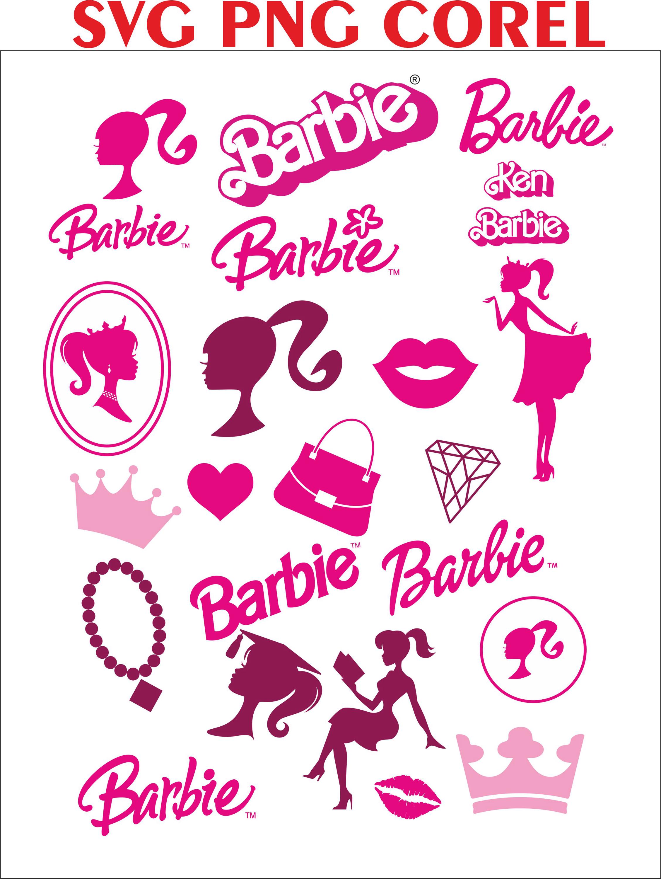 Barbie SVG Bundle Barbie Logo PNG Barbie Design Files Cricut