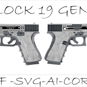 Glock 19 Gen 3 Laser Engraving Glock Polymer Pattern Glock 19 Laser Files Glock 19 Engraving