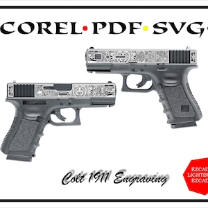 Glock 19-lasergravure Glock-polymeerpatroon Glock 19-laserbestanden Glock 19-gravure