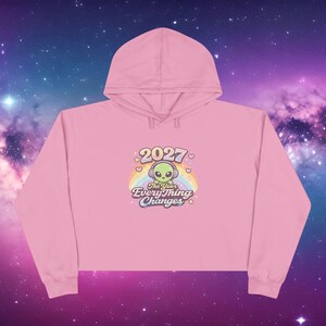 Sudadera corta con capucha "Everything Changes" de 2027, sudadera con capucha "Linda Alien", sudadera con capucha "Pastel Estética", sudadera con capucha "Spiritual", inspirada en Bashar.