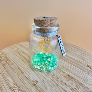 Zuckerhochzeitstag personalisiertes Geschenk, Geschenk für Frau Mann Freunde Paar, Mini Flasche kreatives Geschenk, 6 Jahre Jubiläum