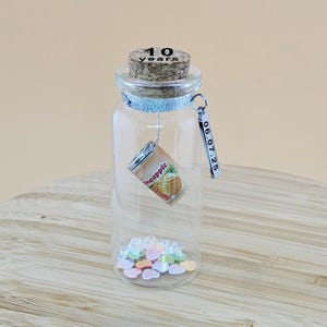 10e anniversaire de mariage en étain, meilleur cadeau pour son couple, ami, femme, mari, 10 ans de mariage, cadeau d'anniversaire de 10 ans