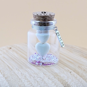 18° anniversario di matrimonio in porcellana regalo personalizzato, regalo per lei, lui, coppia di amici, mini bottiglia regalo creativo, regalo di nozze per 18 anni