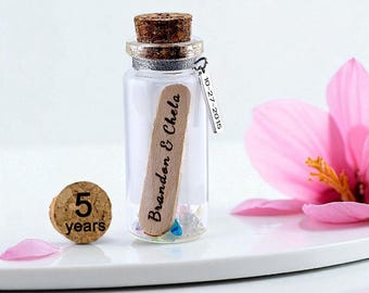 Regalo para el quinto aniversario de bodas de madera, el mejor regalo para pareja, ella o él, quinto aniversario de bodas, regalo de aniversario de madera, alternativa a la tarjeta.