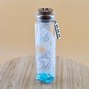 13e kant huwelijksverjaardag gepersonaliseerd cadeau, cadeau voor vrouw echtgenoot vriend stel, creatieve minifles, 13 jaar huwelijkscadeau #13