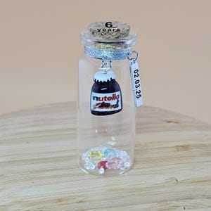 Zuckerhochzeitstag personalisiertes Geschenk, Geschenk für Frau Mann Freunde Paar, Mini Flasche kreatives Geschenk, 6 Jahre Jubiläum