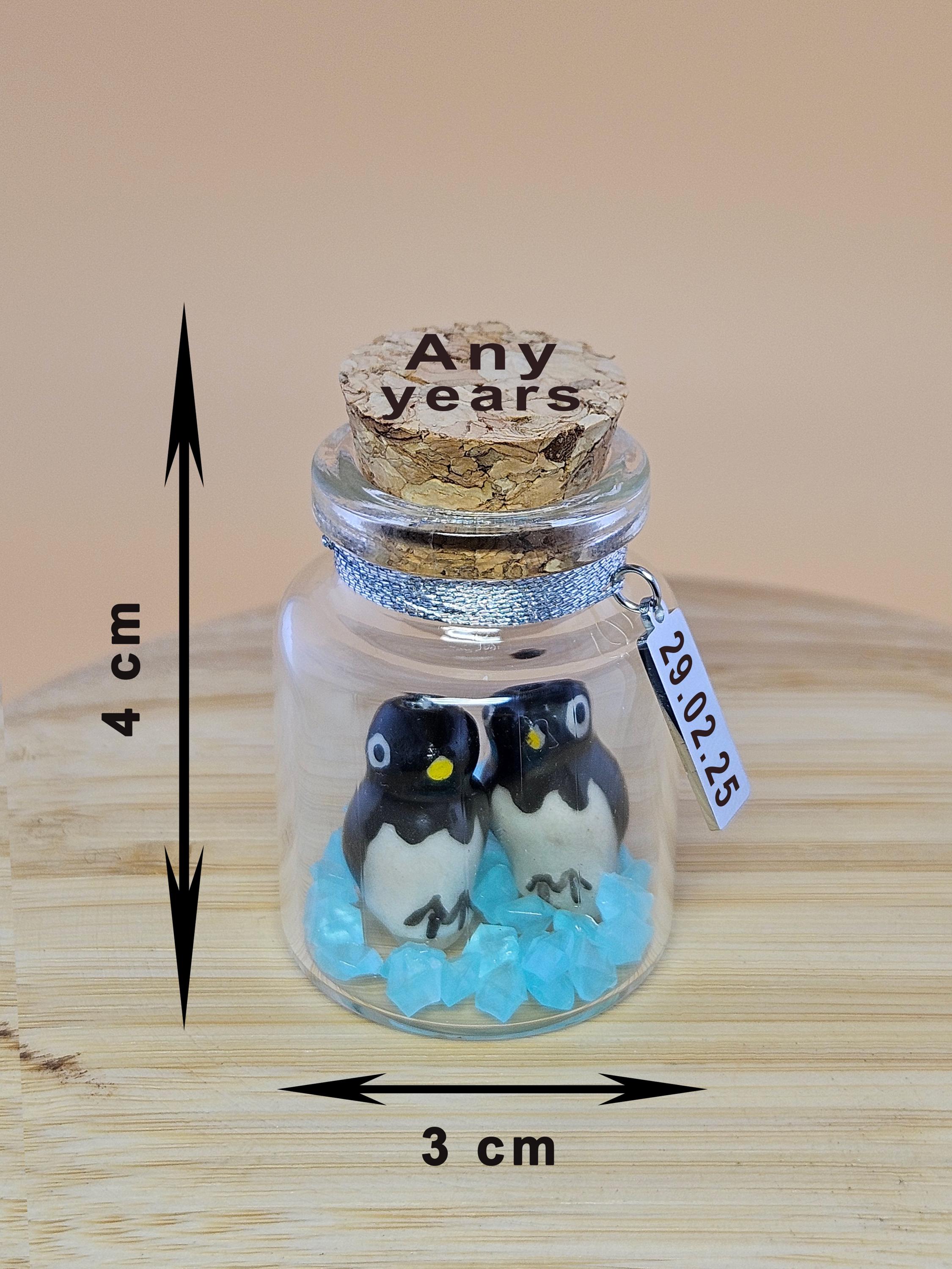 Handgemaakte Gehaakte Pinguïn Valentijnsdag Cadeau