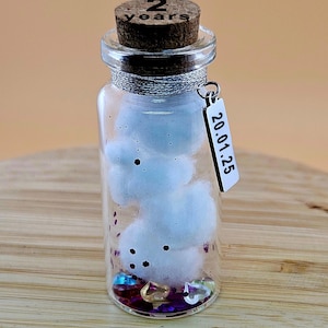 Regalo personalizado para el segundo aniversario de bodas de algodón, regalo para esposa, esposo, amigos, pareja, mini botella, regalo creativo, segundo aniversario