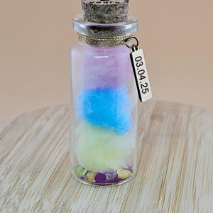 Regalo personalizado para el segundo aniversario de bodas de algodón, regalo para ella, él, esposa, esposo, pareja, recuerdo en miniatura, regalo de segundo aniversario