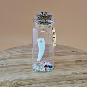 Regalo personalizado para el 14.º aniversario de bodas en marfil, recuerdo para ella, él, esposa, esposo, pareja, mini botella de regalo creativo, regalo de bodas de 14 años