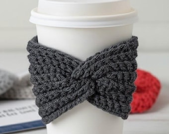 Crochet Coffee Cup Cozy, Handmade Cup Sleeve