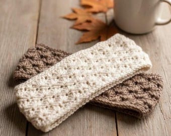 Crochet Ear Warmer, Handmade Cottagecore Headwear, Winter Accessories