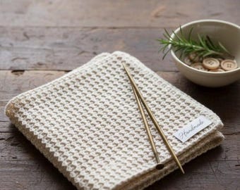 Crochet Dish Towels- Set of 2, Handmade 100% Cotton Kitchen Towels