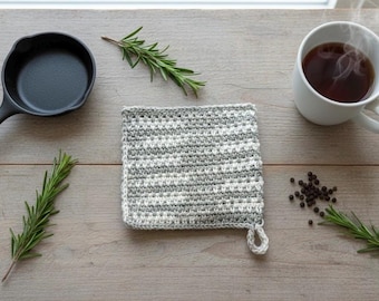 Clara Potholder Crochet Pattern, Digital Download PDF Pattern