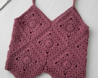 Patrón de crochet - Camiseta sin mangas Elowen - Patrón de crochet digital, descarga en PDF