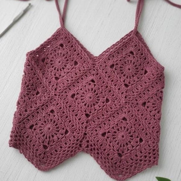 Crochet Pattern- Elowen Tank Top- Digital Crochet Pattern, PDF download
