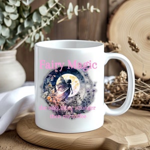 Fairy magic mug, Enchanted mug, Whimsical mug, Fairy dust mug, Fantasy mug, Mystical mug, Magical mug, Fairy lover gift, Fairy garden mug
