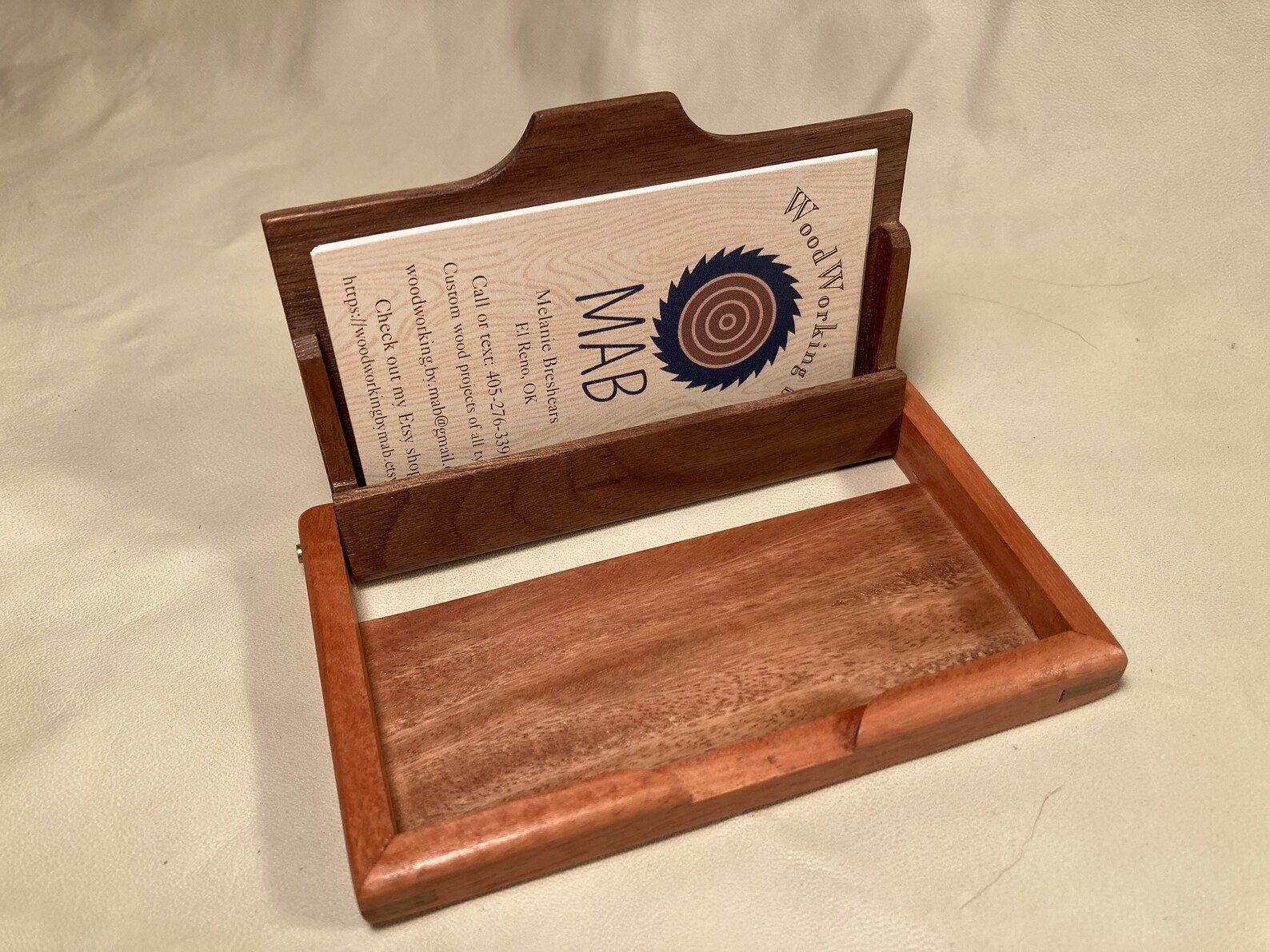Wooden Business Card Carrying Case/holder, Wooden Credit Card Wallet ...