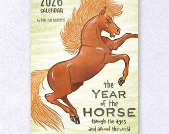 2026 Calendar: The Year of the Horse by Melinda Beavers