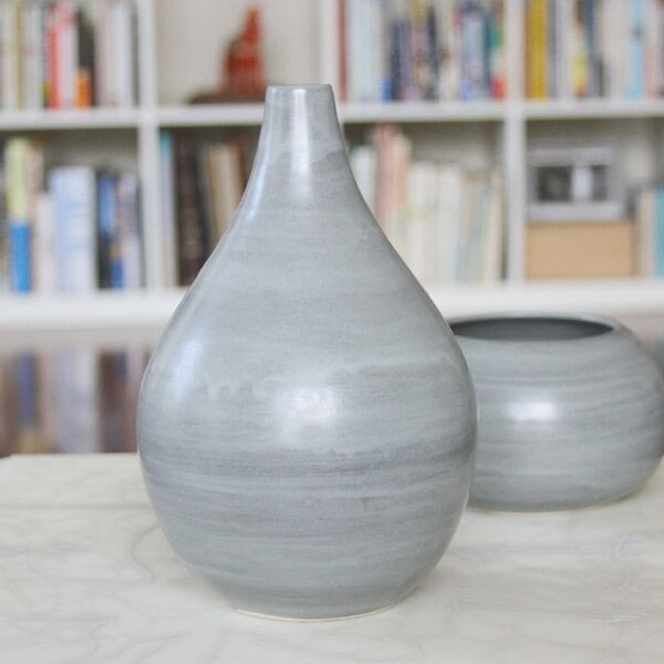 SALE Vase in Steel Grey - second