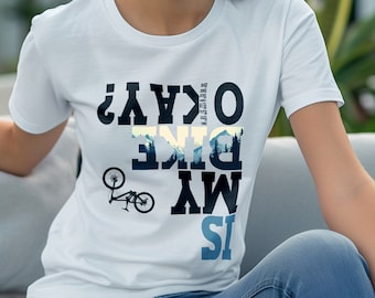 Ist mein Fahrrad in Ordnung, Mountainbike Shirt, Geschenk für ihn Papa Kinder Jugend lustiges Shirt, Fahrrad Geschenk, Retro Fahrrad Tshirt, Radfahrer Shirt, Radfahren Shirt