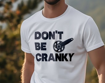 Dont be Cranky Mountainbike Shirt, Radfahrer Kleidung, lustiges Fahrrad Shirt Herren Geschenk für den Vatertag, Vintage Fahrrad Tshirt, Retro Fahrrad Liebhaber Geschenk