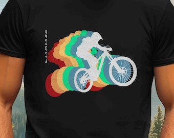 Mountainbike Shirt, Radfahrer Kleidung, lustiges Fahrrad Shirt Herren Geschenk zum Vatertag, Vintage Fahrrad Tshirt, Retro Fahrrad Liebhaber Geschenk, Retro 5 Fahrräder