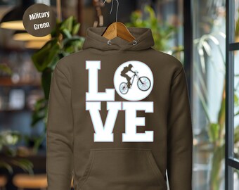 Liebe Mountainbike Radsport Camping Geschenk Abenteuer Outdoor Hoodie Retro Bike Grafik Bike Liebhaber Hoodie Geschenk für Papa am Vatertag