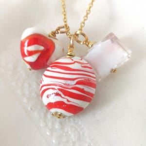 3 in 1 Murano Charm Necklace With Removable Adjustable Beads