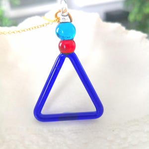 Murano Glass Triangular Pendant