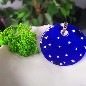 Cobalt Murano Glass Pendant Necklace