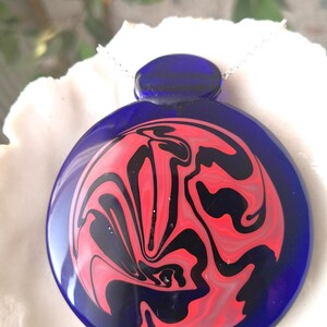 Unique Murano Glass Pendant Necklace Very Large