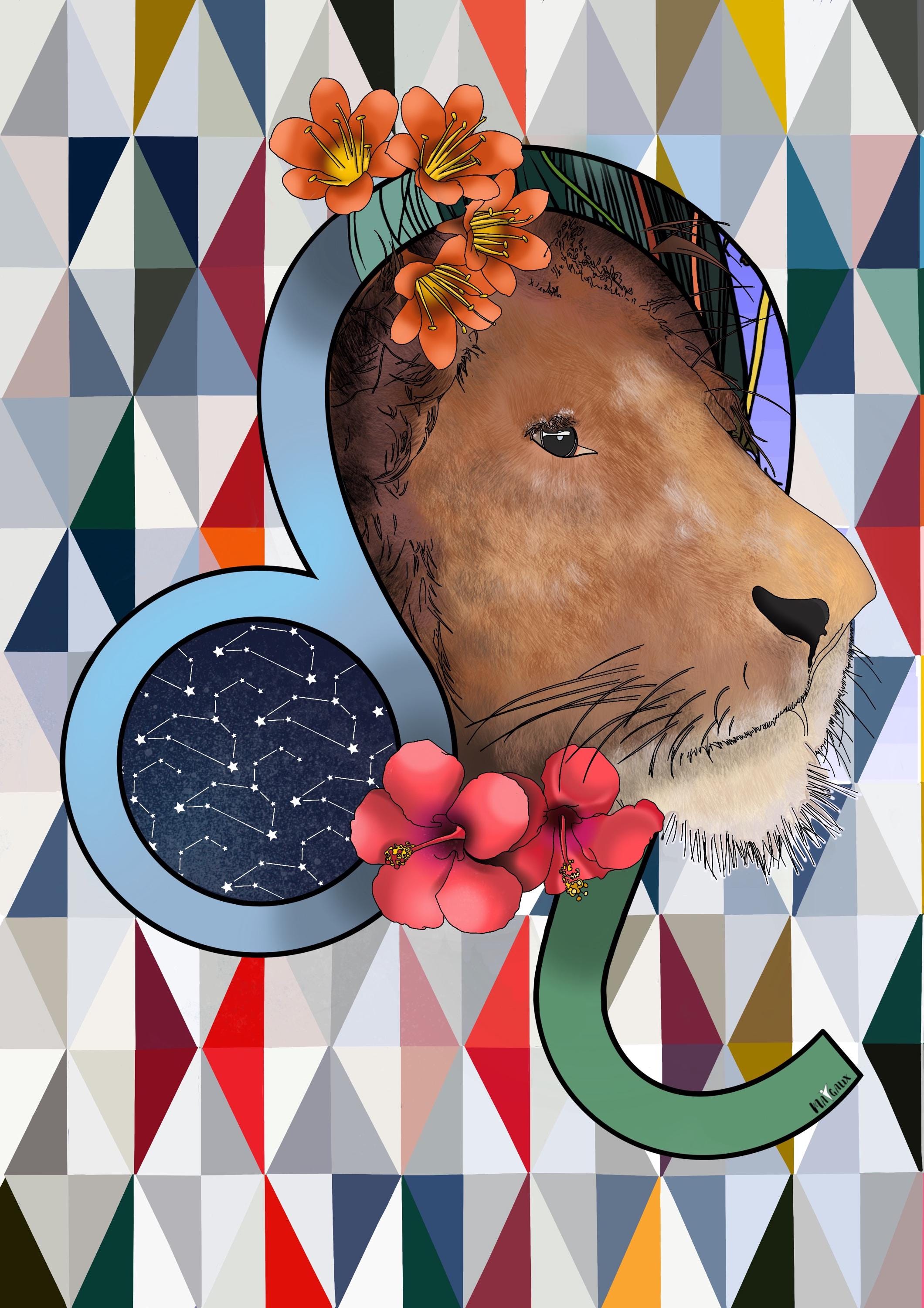 Signe Du Zodiaque Lion Symbole Du Lion | Photo Premium