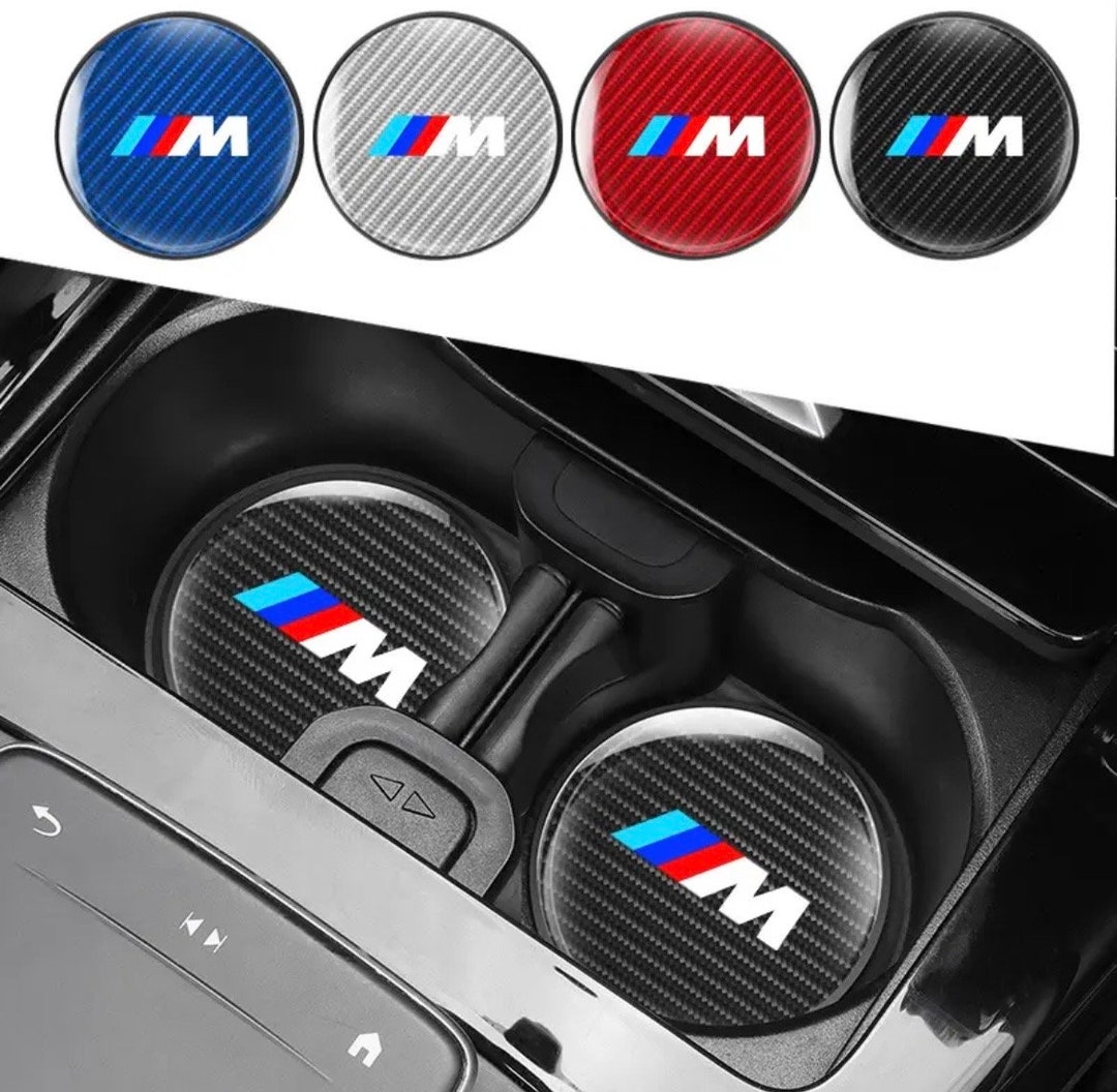 2x BMW M Sport Car Silicone Coaster Non Slip Water Cup Pad Anti-slip ...
